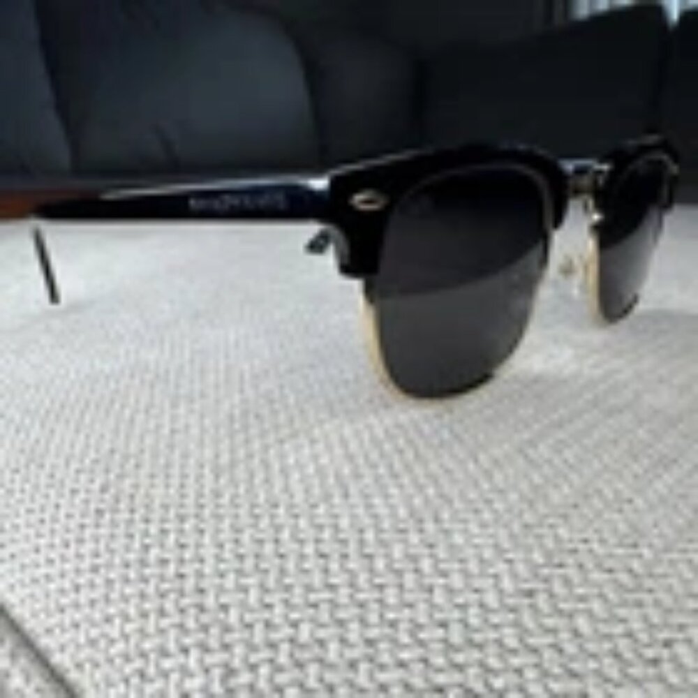 Shady Rays Oakmont Gold/Black Browline Cl-20 Polarized Sunglasses 50-22-147